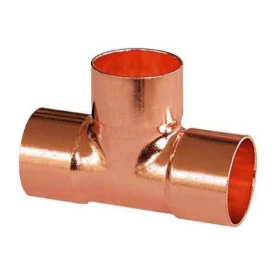 Bakır Eşit Tee 5130 42mm 90 Derece Açılı Kaynaklı Bağlantı